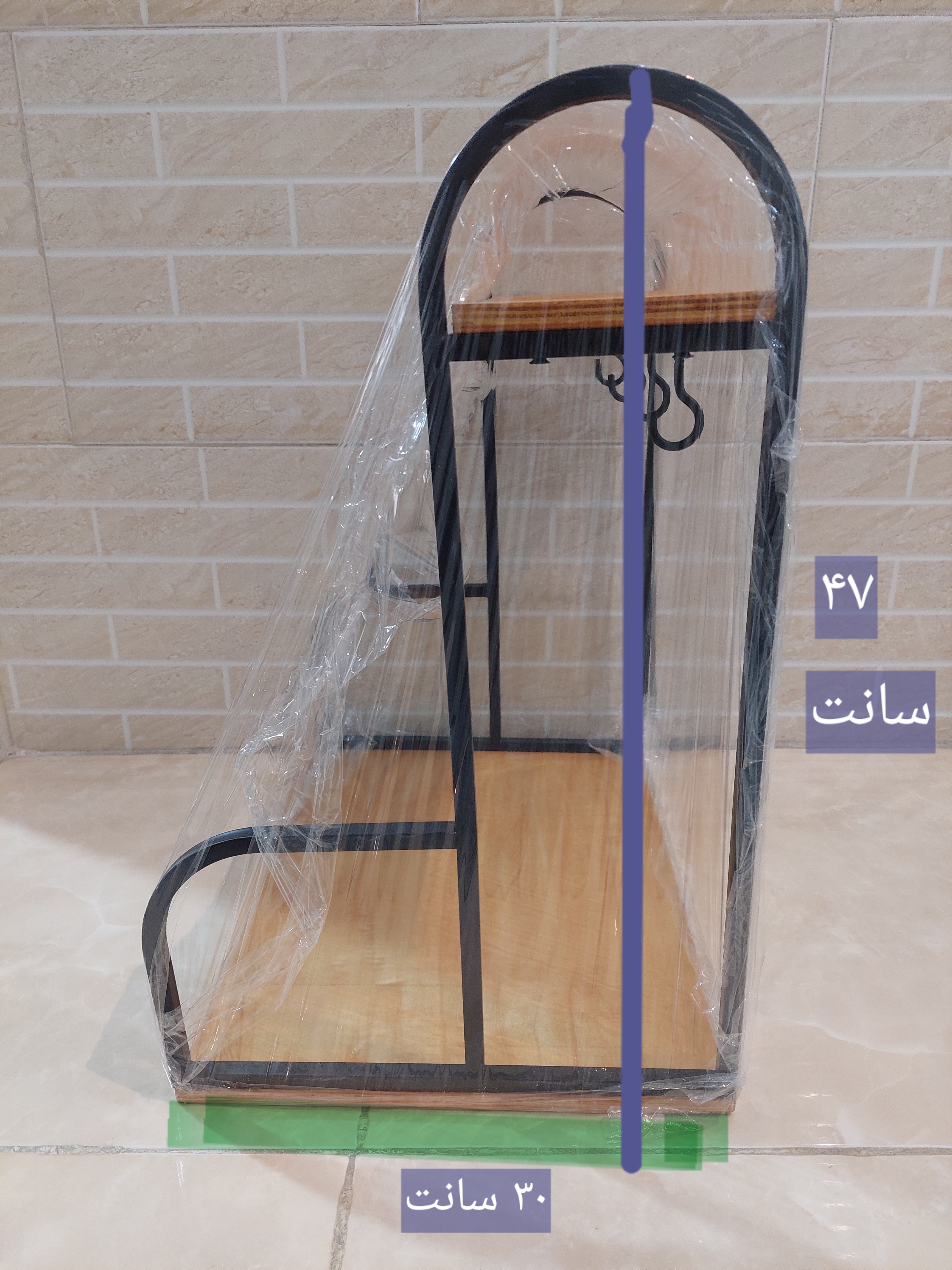 استند اسپرسوساز چوب و فلز